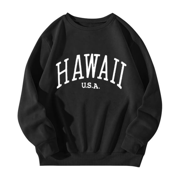 Women'S Sweatshirt Long Sleeve Sweatshirt for Women Long Sleeve Pullover Tops for Women Black Plain Crewneck Sweatshirt Women'S Winter Clothes Teens Clothes