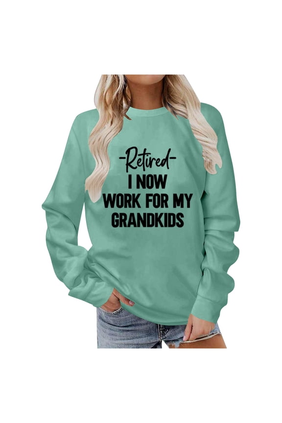 Women’S Sweatshirt Long Sleeve Sweatshirt Womens Pullover Sweatshirt Mint Green Sweat Shirt Fall Clothing for Women Trendy Womens Clothes