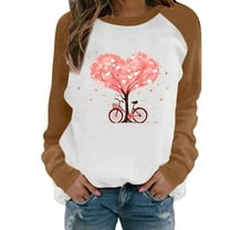 Women’S Sweatshirt Long Sleeve Sweatshirt for Women Pullover Sweatshirt Khaki Crewneck Womens Fall Outfits Adult Sweatshirt