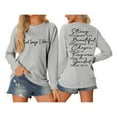 thumbnail image 1 of Women Sweatshirt Sweat Shirts Women Long Sleeve Sweatshirt Pullover Women Grey Womens Crewneck Sweatshirt Fall Clothing for Women Cute Sweatshirt, 1 of 4