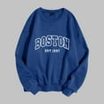 thumbnail image 1 of Women'S Sweatshirt Sweat Shirts Women Long Sleeve Women Pullover Sweatshirt Blue Plain Crewneck Sweatshirt Cute Fall Sweatshirts Casual Wear, 1 of 3