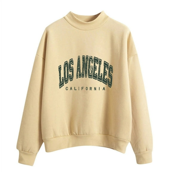 Women’S Sweatshirt Womens Long Sleeve Sweatshirt Women Pullover Sweatshirt Beige Cute Crewneck Sweatshirt Women'S Winter Clothes Daily Wear