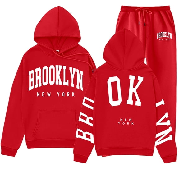 Women'S Sweatsuits 2 Piece Hoodie Long Sleeve Pullover and Baggy Sweatpants Lounge Sets Fall Fashion Must Haves Travel Outfits for Women