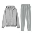 thumbnail image 1 of Women'S Sweatsuits - Long Sleeve Hoodie With Jogger Pants Set Womens Matching Sets Womens Lounge Sets, 1 of 2