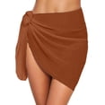 thumbnail image 1 of Women'S Swimwear Flowy Lightweight Wrap Sarong Seaside Womens Tankini Bathing Suits,Coffee,S, 1 of 4