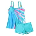 thumbnail image 1 of Women'S Tankini Swimsuits Adjustable Strap Double Shoulder Swimwear 2 Piece Tummy Control Bathing Suits, 1 of 6