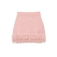 thumbnail image 1 of Women'S Tassel Hollow Knit Short Skirt Pink S, 1 of 2