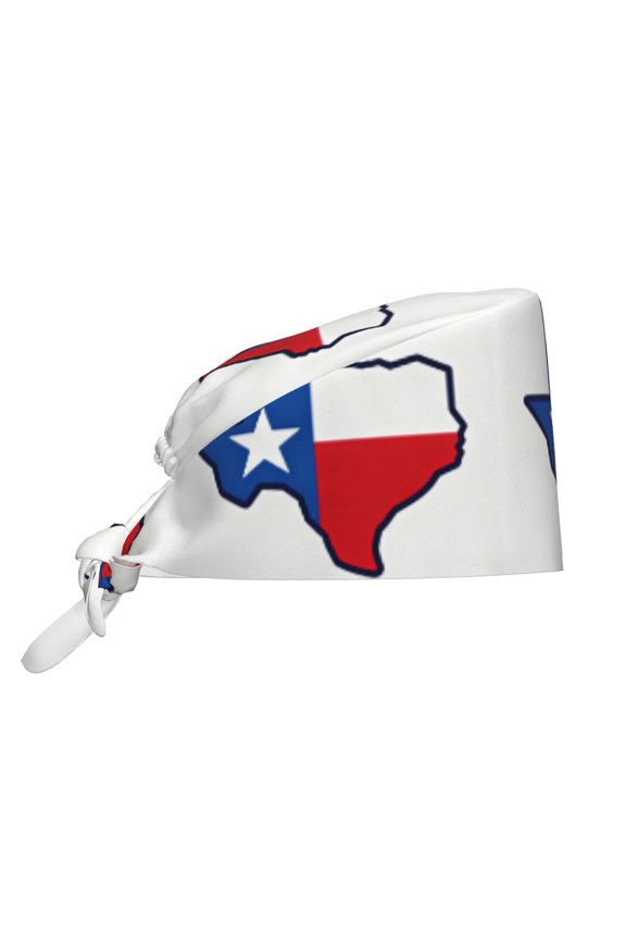 Women'S Texas Flag Map Double-Sided Printed Adjustable Working Cap