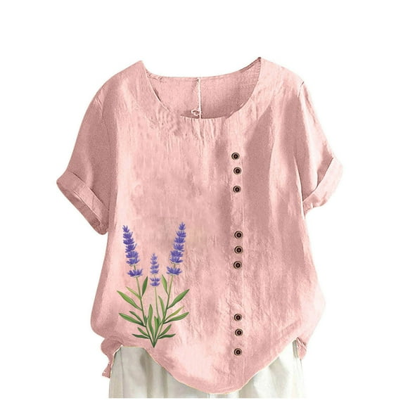 Women'S Tops Casual Summer Dressy Tshirts Shirts For Women Fitted Short Sleeve Cotton Peasant Blouses For Women Womens T Shirts Cotton White