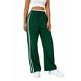 thumbnail image 1 of Women'S Track Pants Loose Straight Leg Jogging Sweatpants Warm-Up Sports Green XL, 1 of 7