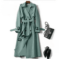 thumbnail image 1 of Women'S Trench Coat Mid Long Length 2025 New Arrival Oversize Petite Friendly Popular Style Knee Length Overcoat Trench Coat Women, 1 of 7