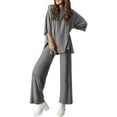 thumbnail image 1 of Women'S Two-Piece Fashion Casual Suit Travel Vacation Clothing Dark Grey M, 1 of 7