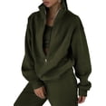 thumbnail image 1 of Women'S Two-Piece Set, Fleece Sweatshirt, Sporty Street Casual Fashion Set for Women, 1 of 11