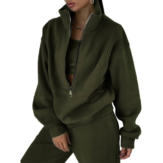 Women'S Two-Piece Set, Fleece Sweatshirt, Sporty Street Casual Fashion Set for Women