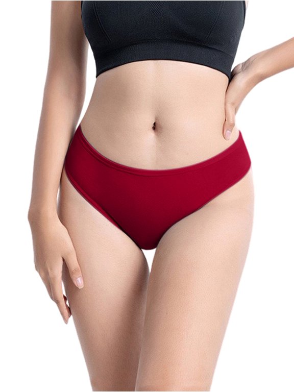 Women'S Underwear for Travel Naturally Breathable Chestnut Red M