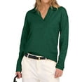 thumbnail image 1 of Women'S V Neck Long Sleeve Sweaters Dressy Casual Business Basic Knit Pullover Top Green 4XL, 1 of 9
