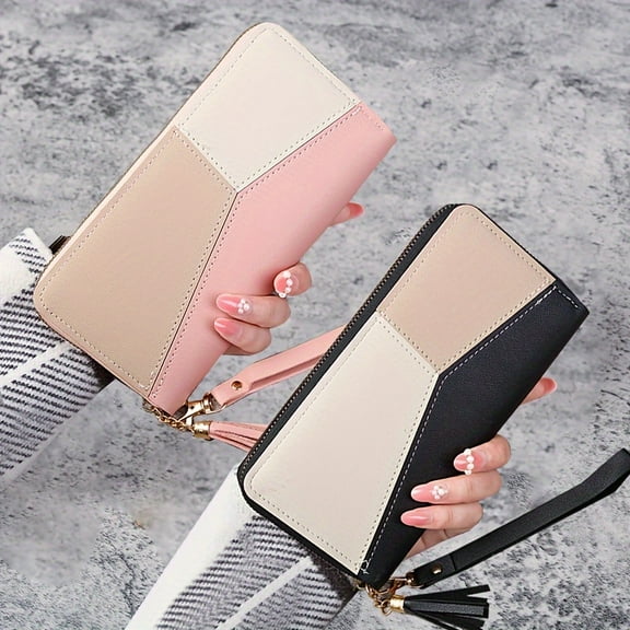 New Women'S Wallet, Women'S Hand-held Bag, Multi Card Storage Card Bag, Mobile Phone Bag, Large Capacity Long Zipper Bag