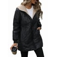 thumbnail image 1 of Women'S Winter Fashion Clothes Oversized Shearling Fleece Long Coats Jackets Black L, 1 of 8