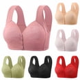 thumbnail image 1 of Women'S Wirefree Front Closure Bra with Gathered Breathable Comfort for Everyday Wear 36, 1 of 8