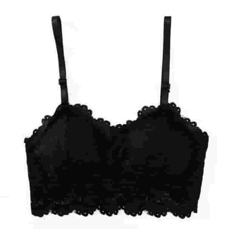 グランドセール 漫画 Lace Back Beautiful Wireless Women'S Lace Wrap Top Tube Bra Clothing