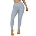 thumbnail image 1 of Women'S With Pockets Cross Waist Yoga Leggings Workout Running Sport Tights Pants Coat, 1 of 7
