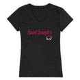 thumbnail image 1 of Women Saint Josephs University Hawks Script T-Shirt, Black - Small, 1 of 1