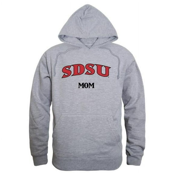 Women San Diego State Aztecs Mom Hoodie, Heather Grey - Extra Large