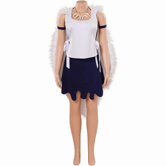 Women San Princess Mononoke Inspired Outfit Full Set with Necklace Accessories
