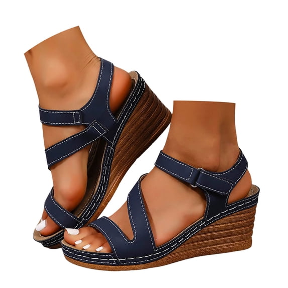 Women Sandals Fashion Toe Sandals Upper Summer Casual Comfortable Slip On Shoes ,Us Size:7.5