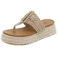 thumbnail image 1 of Women Sandals Summer Sandals With Mid Heels Outdoor Slippers Summer Shoes for Women Flip Flops Beach Sandals Slippers Mujer, 1 of 6