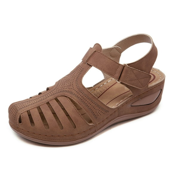 Women Sandals Vintage Wedge Sandals Buckle Casual Sewing Women Shoes Female Ladies Platform Retro Sandalias