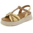 thumbnail image 1 of Women Sandals Wedges Heels Sandals Summer Shoes for Women Wedge Sandal With Platform Shoes Elegant Sandalias Mujer, 1 of 6
