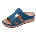 thumbnail image 1 of Women Sandals Wedges Heels Summer Shoes for Women Platform Sandalias Mujer Elegant Woman Heeled Shoes Slippers Summer Footwear, 1 of 8