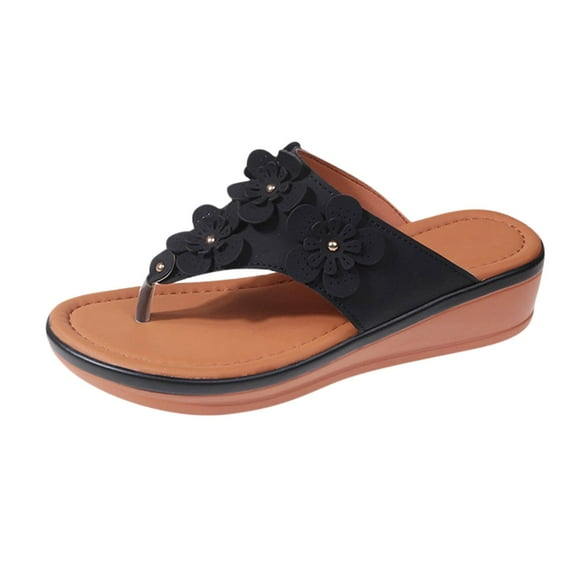 Women Sandals clearance for Juebong Orthopedic Sandals for Women, Women Walking Slippers with Arch Support Anti-Slip Breathable Sandal Vintage Slip On Flip Flops Sandals Women Dressy Summer Flat