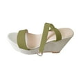 thumbnail image 1 of Women Sandals clearance for Juebong Wedge Sandals for Womens Dressy Open Toe Ankle Strap Wedge Platform Espadrille Sandal - Dressy Sandals Women - Strappy Casual Braided Heels Summer Bohemia, 1 of 5