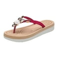thumbnail image 1 of Women Sandals clearance for Juebong Women's Flip Flops Flat Slides, Comfortable Sandal Summer Beach Dress Shoes Casual Slides Walking Flip Flops for Women, 1 of 5