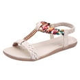 thumbnail image 1 of Women Sandals clearance for Juebong Flat Sandals for Women Dressy: Summer Comfortable Dress Thong Flats Sandal, 1 of 4