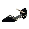 thumbnail image 1 of Women Sandals clearance for Juebong Women Low Kitten Heels Dress Pumps Wedding Evening Formal Elegant Closed Toe Shoes for Women Bride, 1 of 5