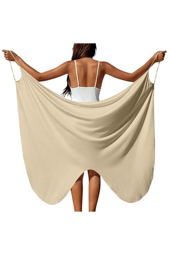 Women Sarong Swimsuit Coverups Chiffon Long Bikini Wraps Sheer Beach Bathing Suit Cover Up Sarong With Waist And Sheer Draped