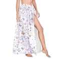 thumbnail image 1 of Women Sarong Wraps Butterfly Flowers Swimsuit Beach Pareo Bikini Coverups Skirt L, 1 of 7