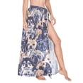thumbnail image 1 of Women Sarong Wraps Cute Doodle Dog Swimsuit Beach Pareo Bikini Coverups Skirt M, 1 of 7