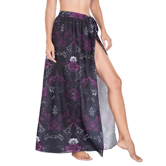 Women Sarong Wraps Mandala Floral Swimsuit Beach Pareo Bikini Coverups Skirt L