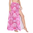 thumbnail image 1 of Women Sarong Wraps Pink Abstract Shells Swimsuit Beach Pareo Bikini Coverups Skirt M, 1 of 7