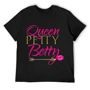 Women Sassy Cute: Queen Petty Betty Shirt Party Outfit Idea Black