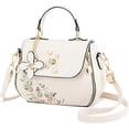 thumbnail image 1 of Women Satchel Bags Handle Shoulder Handbags and Purses Pockets Zipper Leather Crossbody Bags, 1 of 5