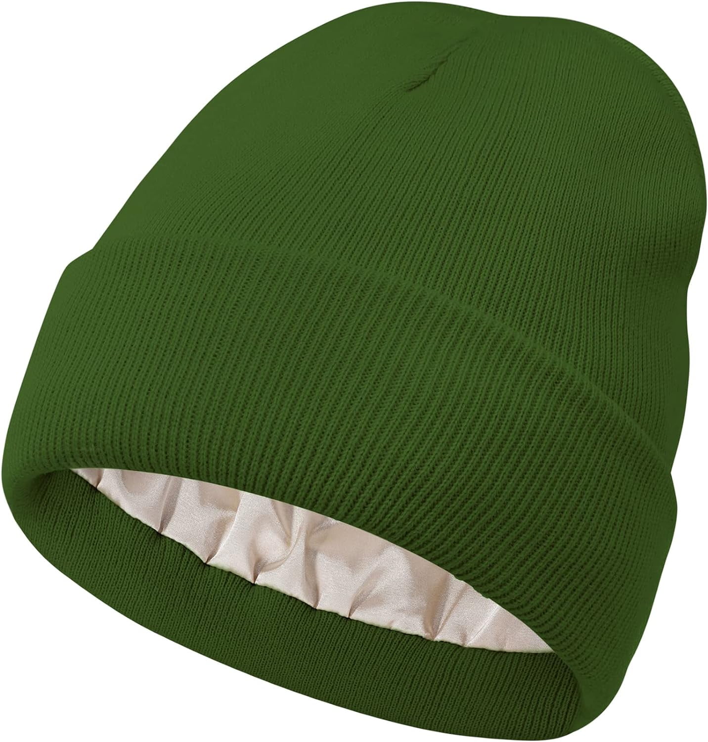 Beanie Cap Satin Lined Slouchy Beanie Women's Soft Slouchy Satin