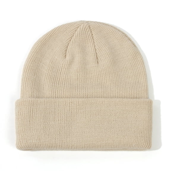 Women Satin Lined Knit Beanie Hat Winter Hats for Women Men Silk Lining Soft Slouchy Warm Cuffed Beanie Hat