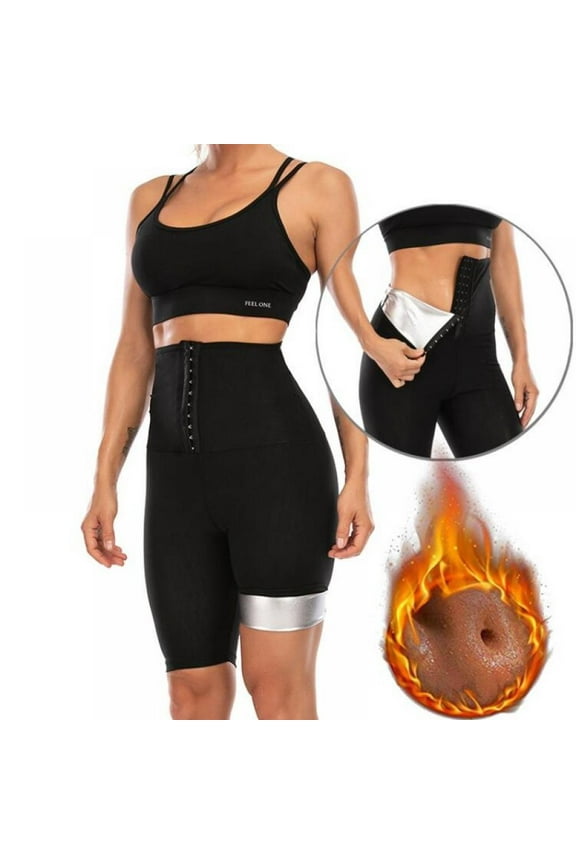 Women Sauna Leggings Sweat Pants High Waist Slimming Hot Thermo Compression Workout Fitness Exercise Tights Body Shaper