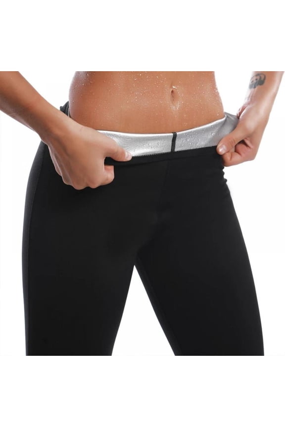 Women Sauna Shorts Sweat Athletic Shorts High Waisted Waist Trainer Thigh Slimmer Body Shape Pants for Fitness Running