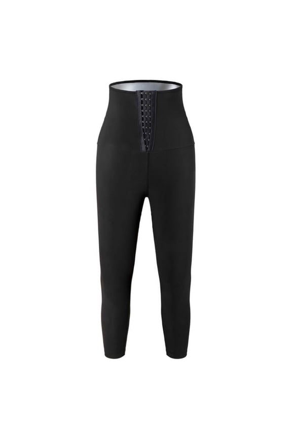Women Sauna Sweat Pants Hot Thermo Slimming Workout Leggings High Waist Fitness Exercise Training Yoga Shorts Capris Leggings